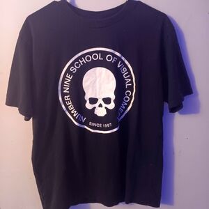 number nine school of visual comedy tee size 3